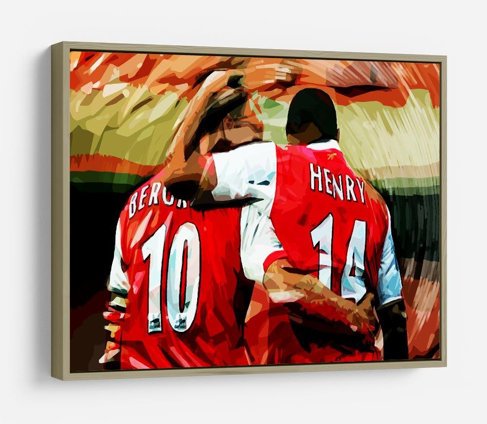 Dennis Bergkamp and Thierry Henry HD Metal Print