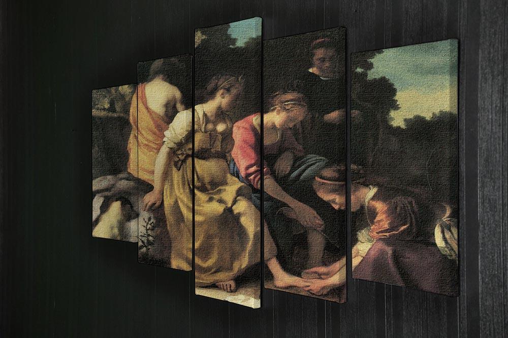 Diana and her nymphs by Vermeer 5 Split Panel Canvas - Canvas Art Rocks - 2