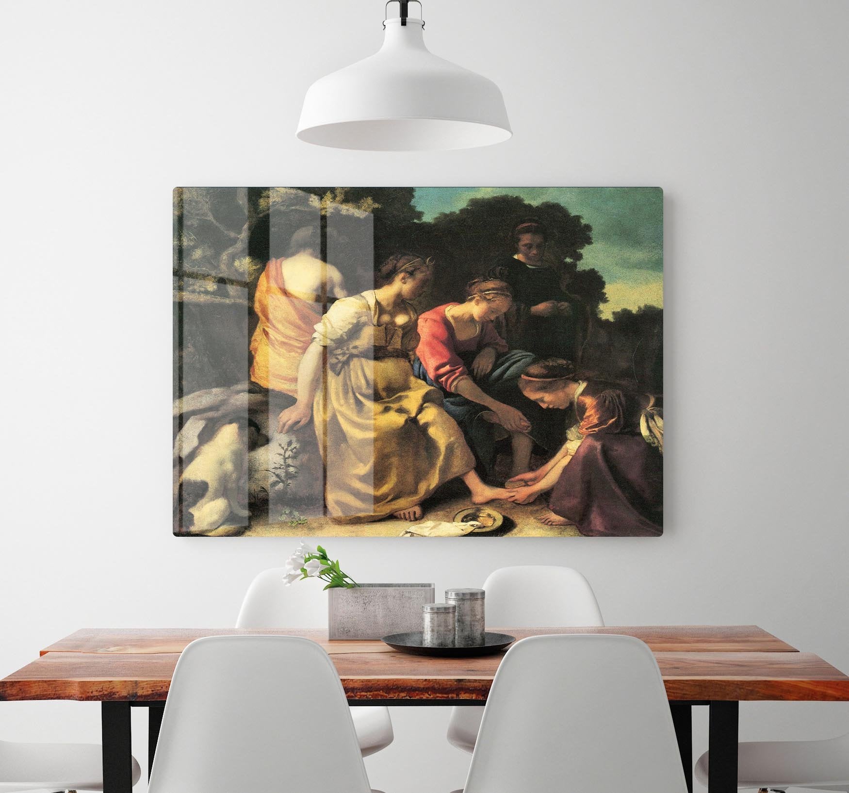 Diana and her nymphs by Vermeer HD Metal Print - Canvas Art Rocks - 2