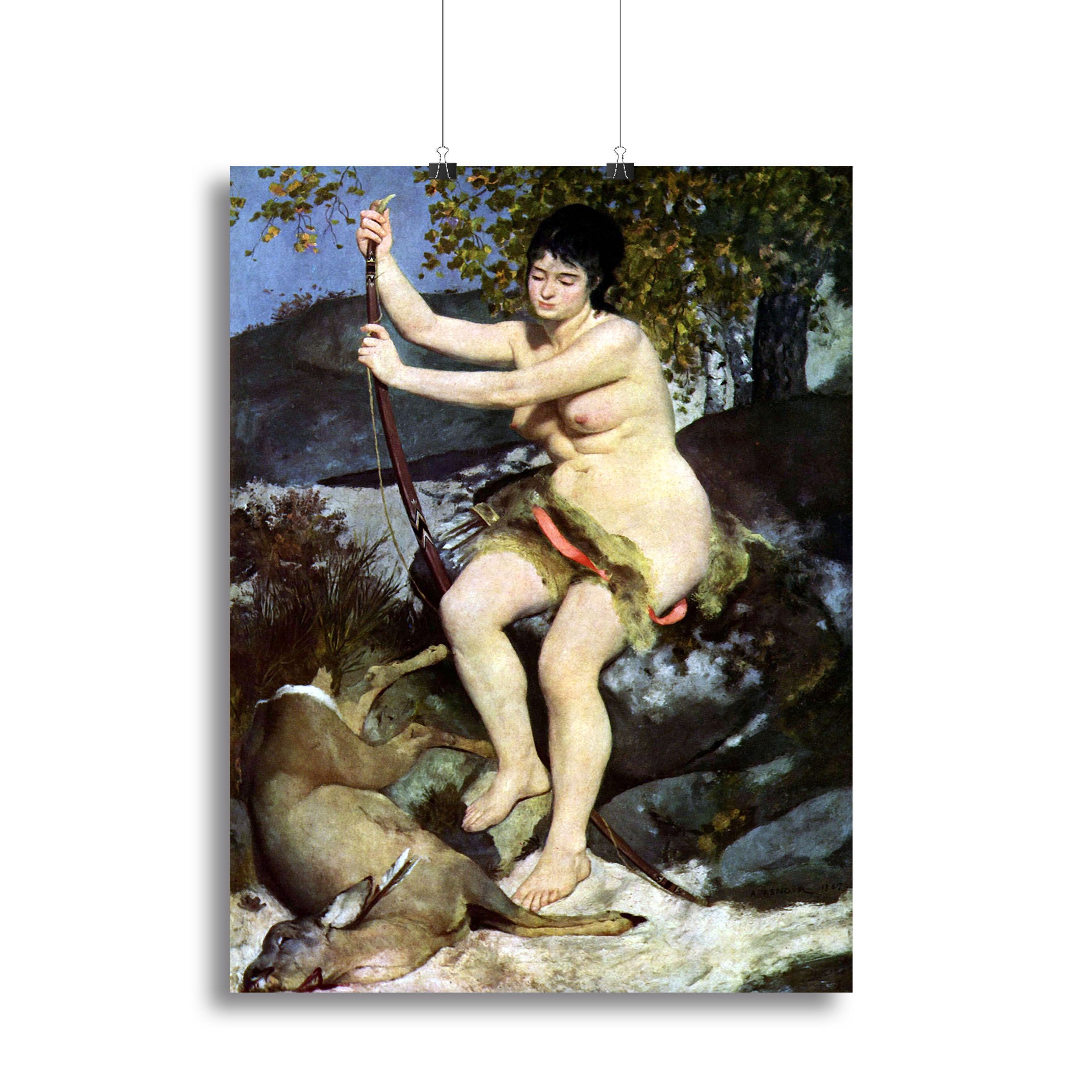 Diana as hunter by Renoir Canvas Print or Poster