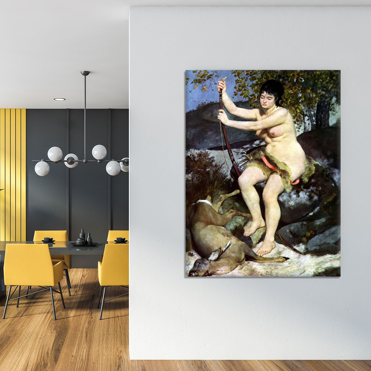 Diana as hunter by Renoir Canvas Print or Poster