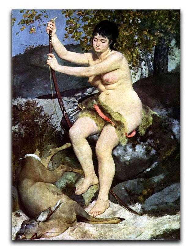 Diana as hunter by Renoir Canvas Print or Poster  - Canvas Art Rocks - 1