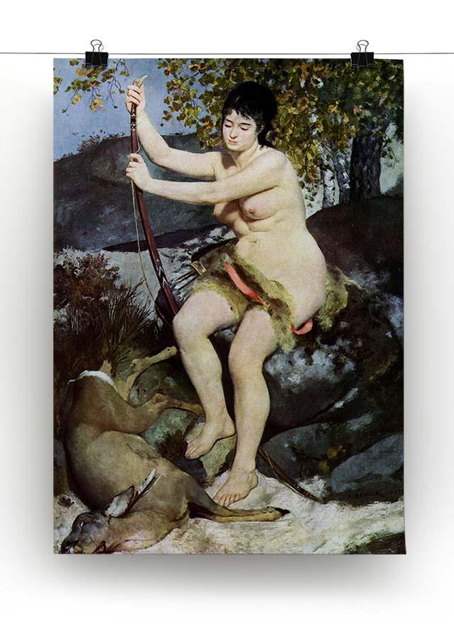 Diana as hunter by Renoir Canvas Print or Poster - Canvas Art Rocks - 2
