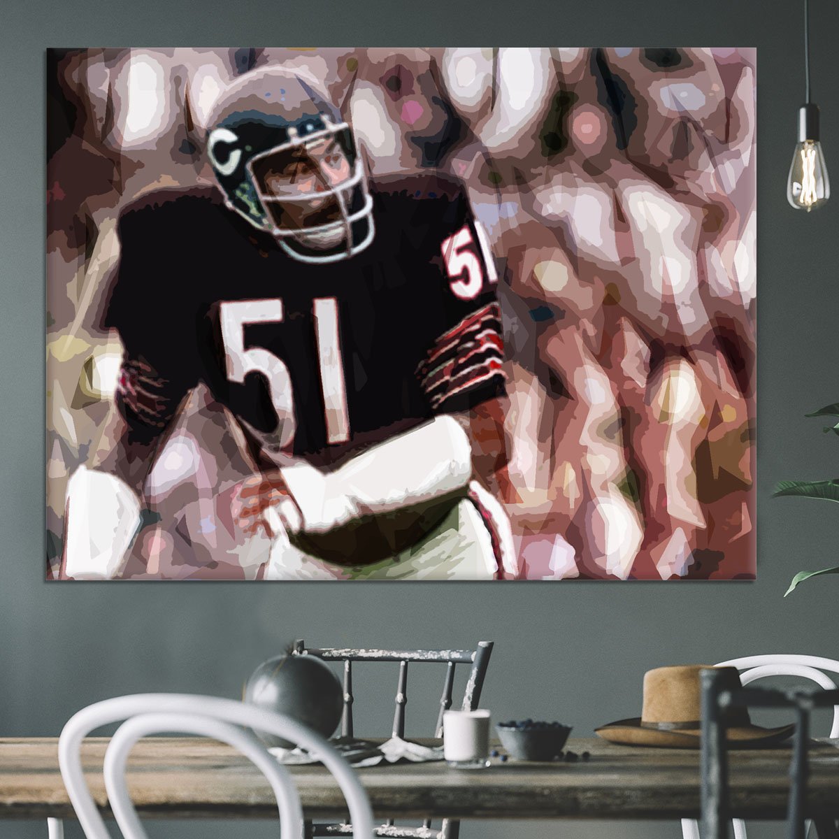 Dick Butkus Chicago Bears Canvas Print or Poster