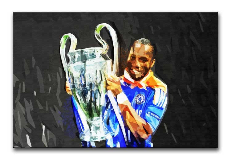 Didier Drogba Champions League Print - Canvas Art Rocks - 1