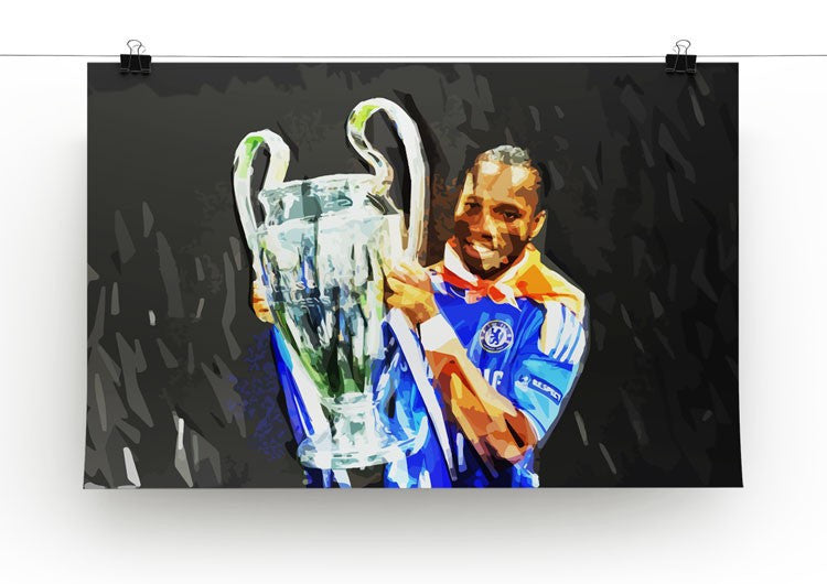Didier Drogba Champions League Print - Canvas Art Rocks - 2
