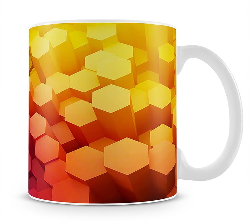 Dimensional Hexagons Mug - Canvas Art Rocks - 1