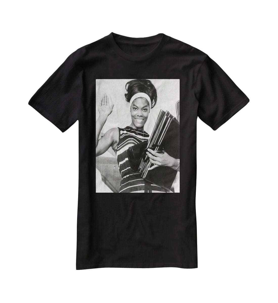 Dionne Warwick waves T-Shirt - Canvas Art Rocks - 1