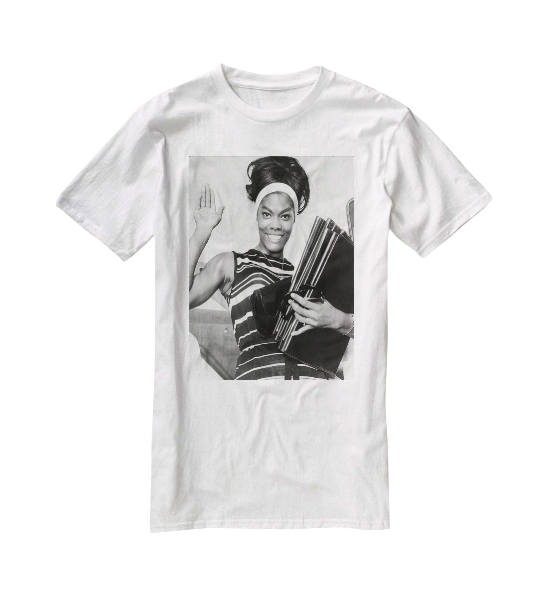 Dionne Warwick waves T-Shirt - Canvas Art Rocks - 5