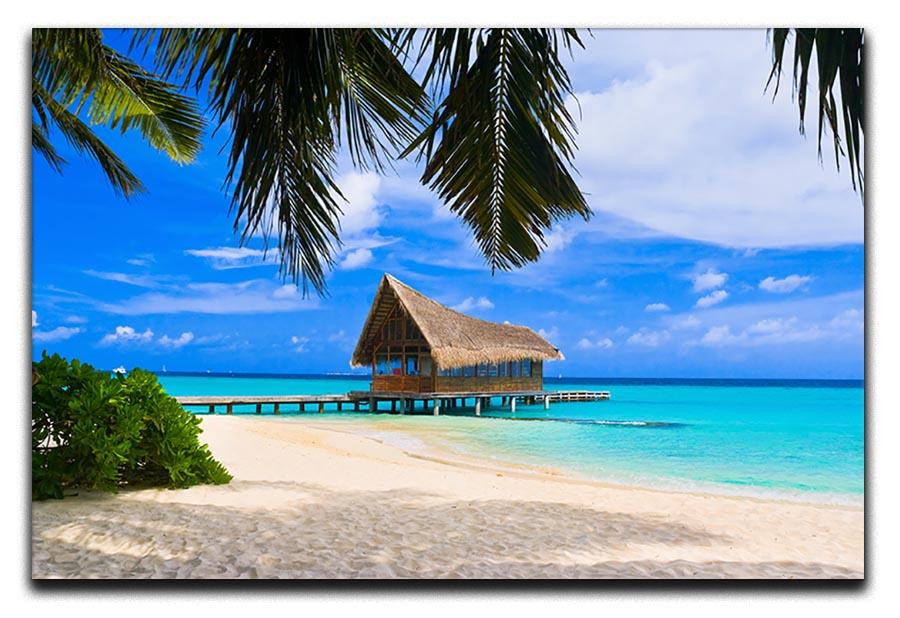 Diving club on a tropical island Canvas Print or Poster - Canvas Art Rocks - 1