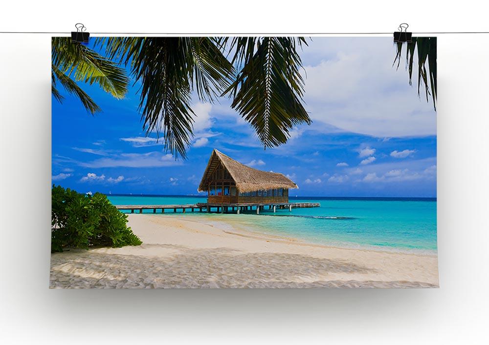 Diving club on a tropical island Canvas Print or Poster - Canvas Art Rocks - 2