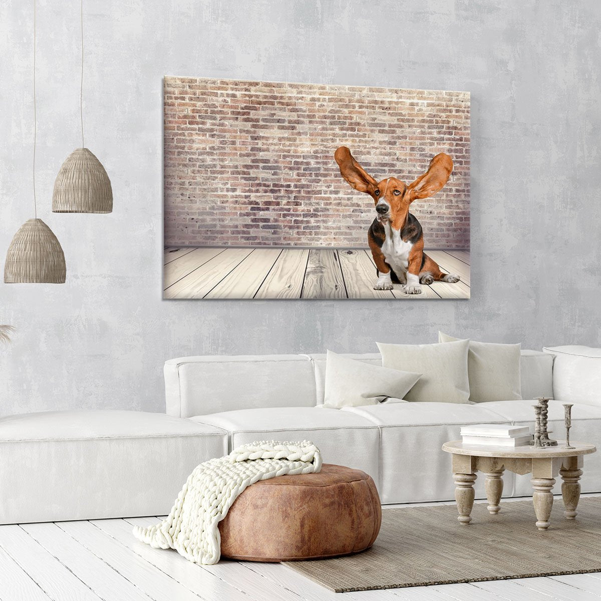 Dog Listening Animal Ear Canvas Print or Poster