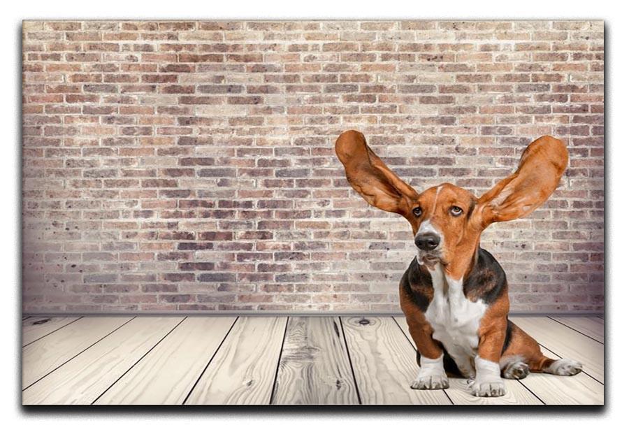 Dog Listening Animal Ear Canvas Print or Poster - Canvas Art Rocks - 1