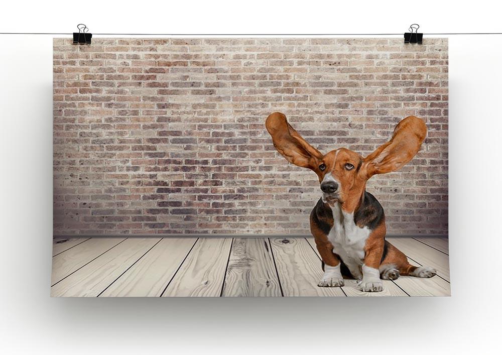 Dog Listening Animal Ear Canvas Print or Poster - Canvas Art Rocks - 2