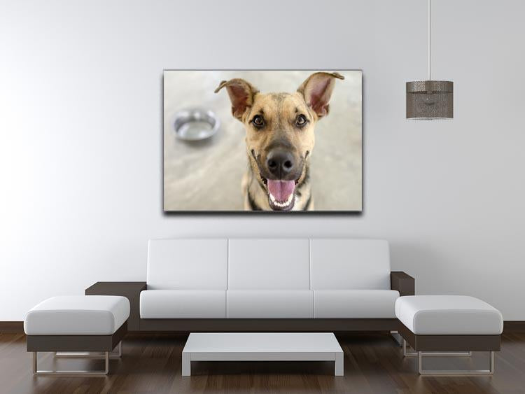 Dog and Bowl Canvas Print or Poster - Canvas Art Rocks - 4