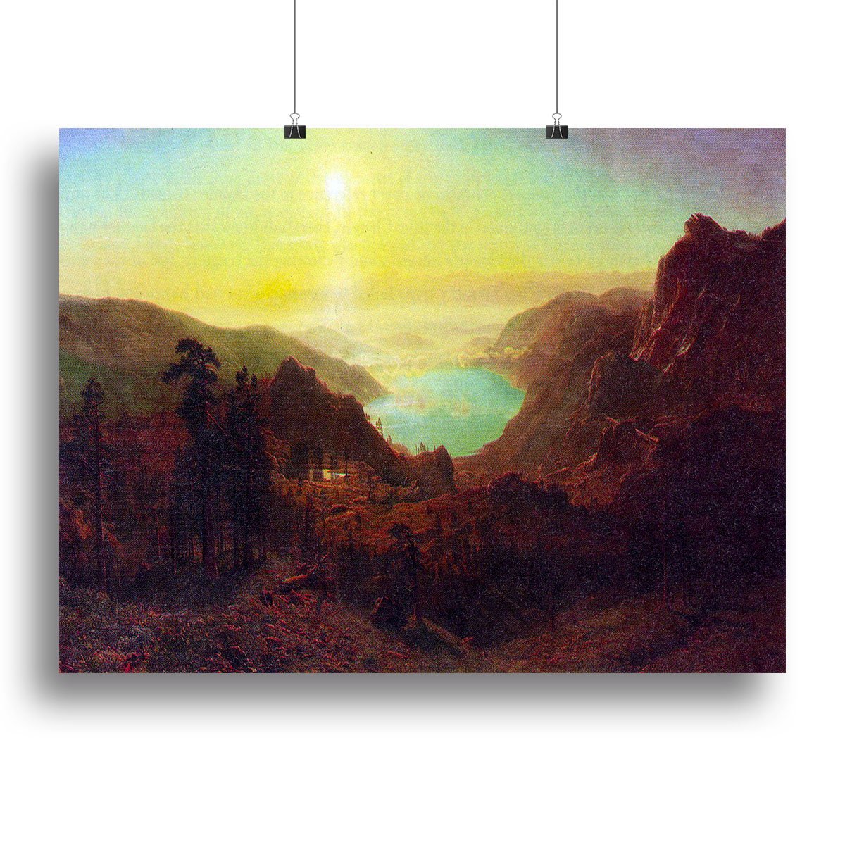 Donner Lake 2 by Bierstadt Canvas Print or Poster