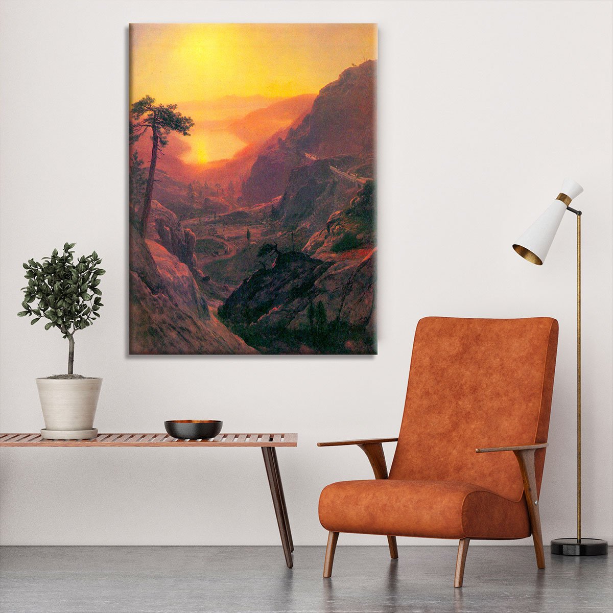Donner Lake by Bierstadt Canvas Print or Poster