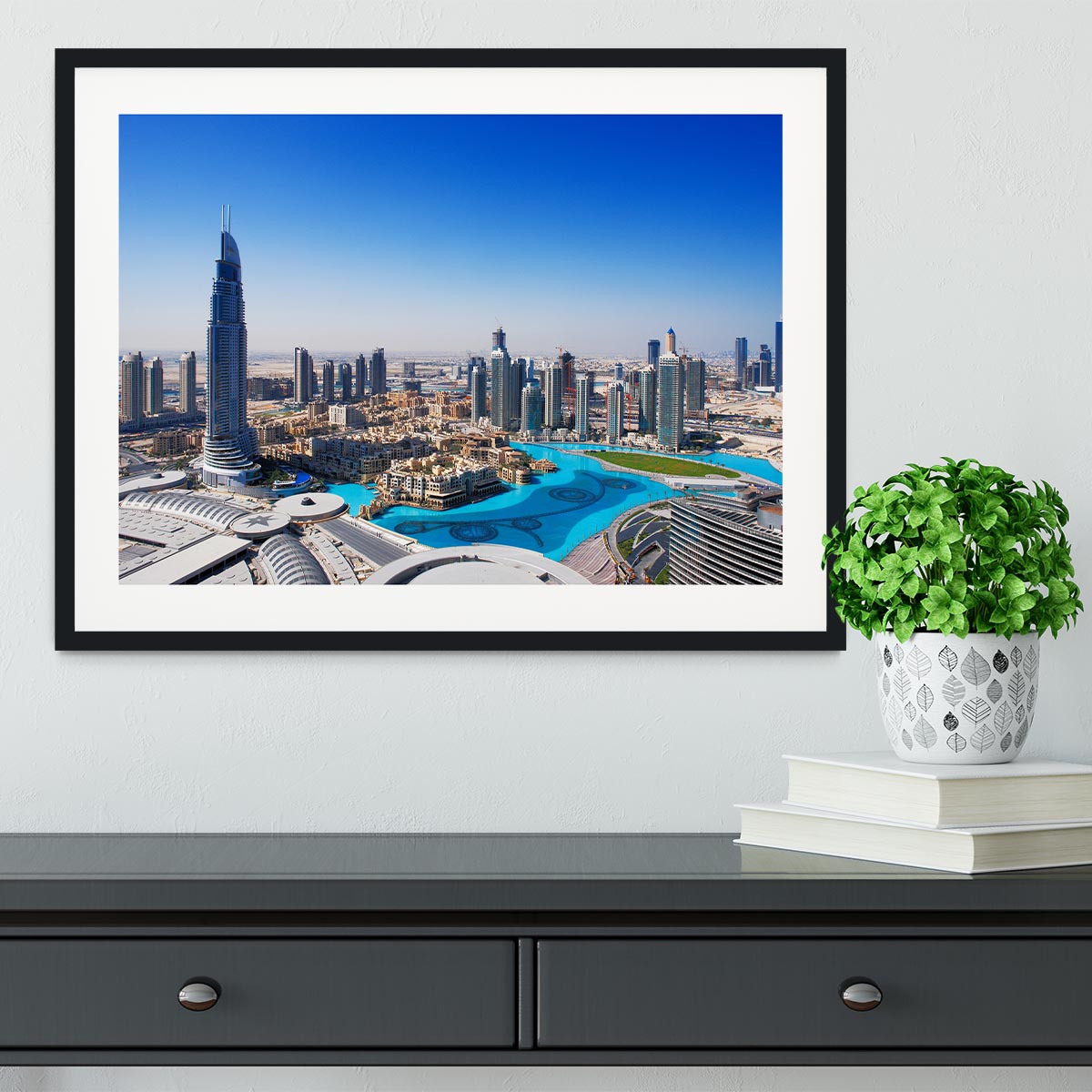 Downtown Dubai Framed Print - Canvas Art Rocks - 1