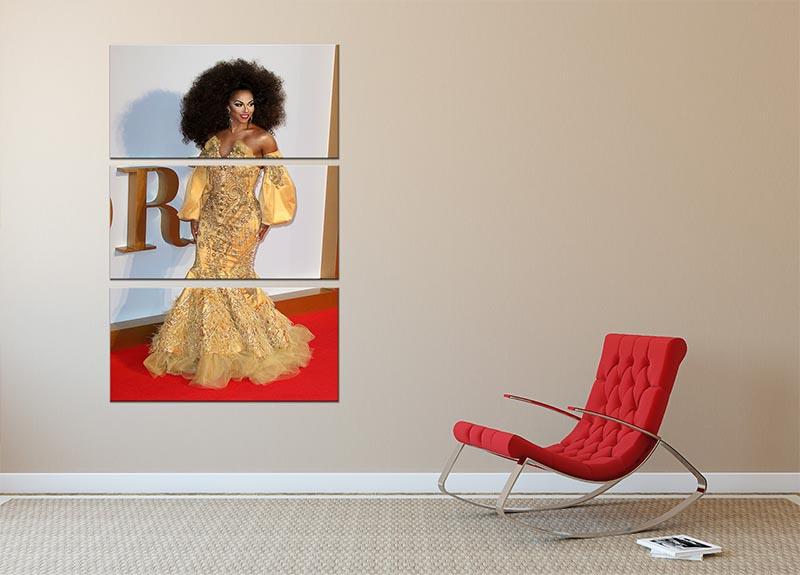 Drag Queen Shangela Laquifa Wadley 3 Split Panel Canvas Print - Canvas Art Rocks - 2