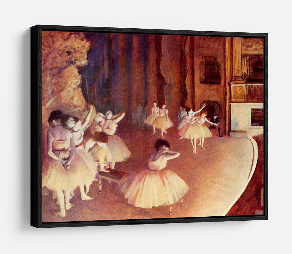 Dress rehearsal of the ballet on the stage by Degas HD Metal Print - Canvas Art Rocks - 6