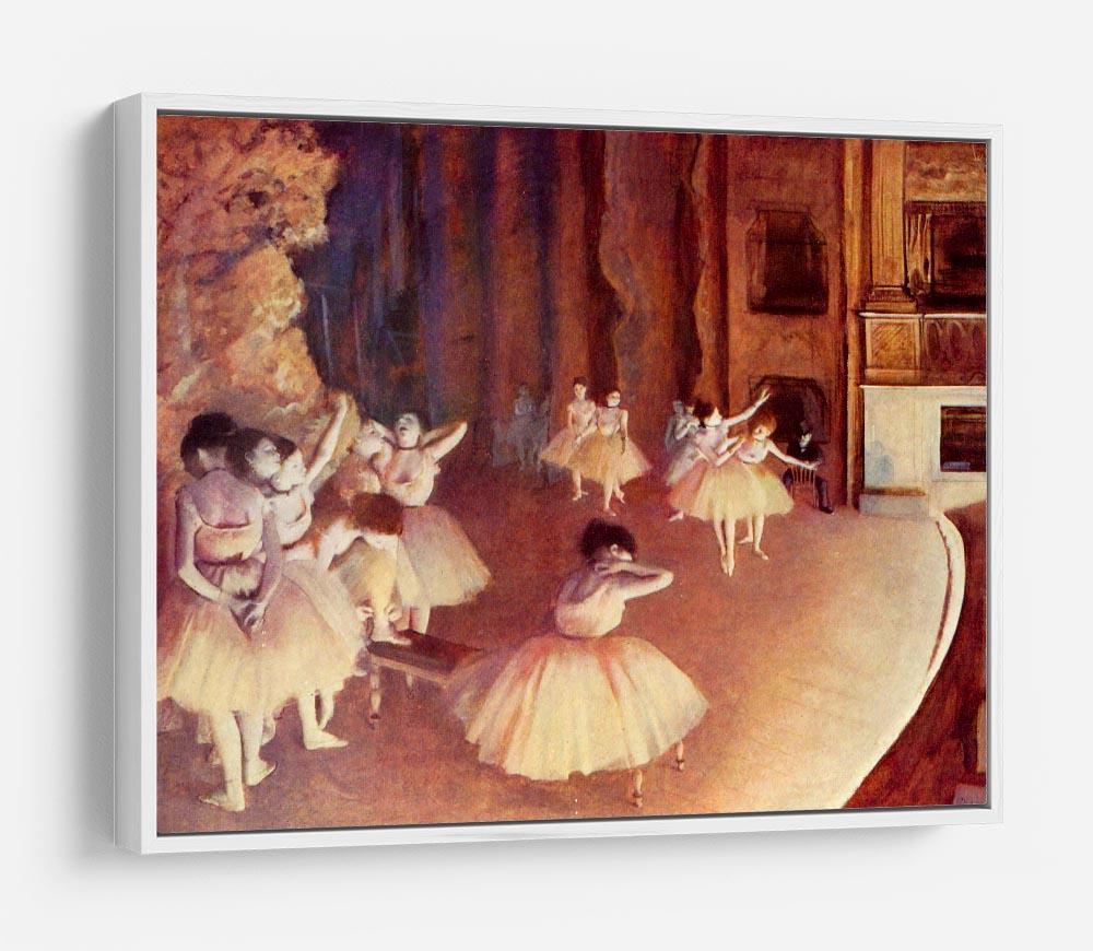 Dress rehearsal of the ballet on the stage by Degas HD Metal Print - Canvas Art Rocks - 7