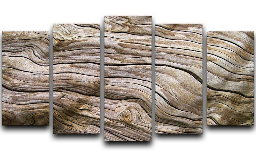 Driftwood 5 Split Panel Canvas  - Canvas Art Rocks - 1