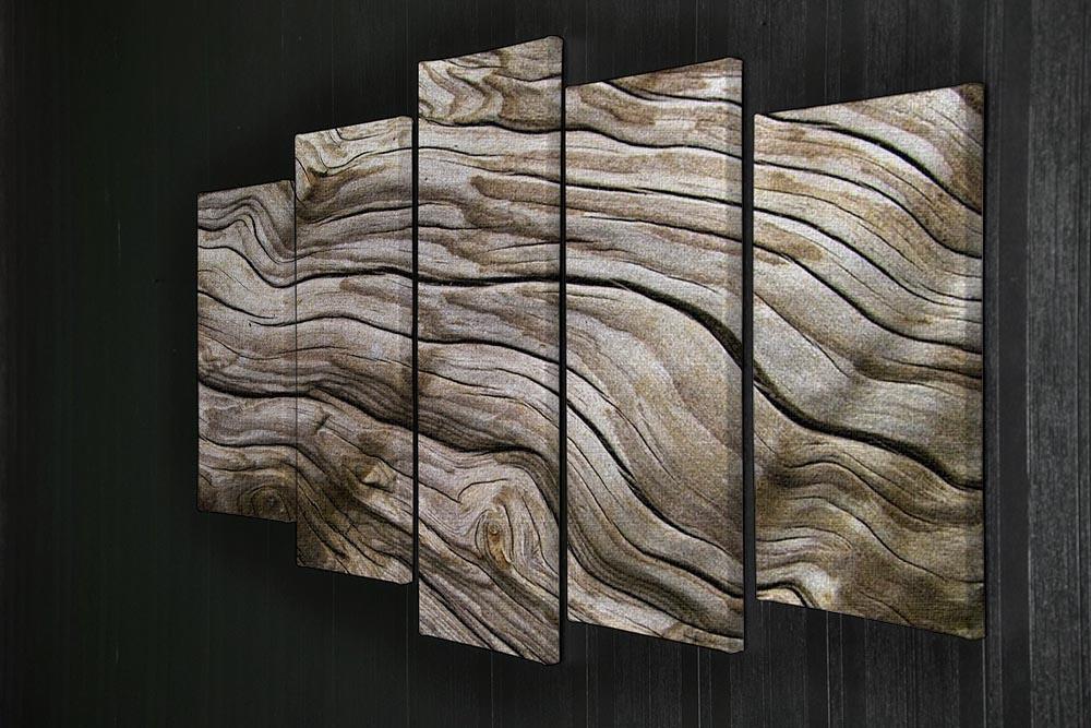 Driftwood 5 Split Panel Canvas  - Canvas Art Rocks - 2