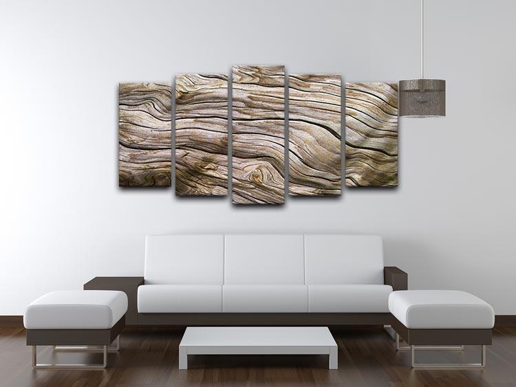 Driftwood 5 Split Panel Canvas  - Canvas Art Rocks - 3