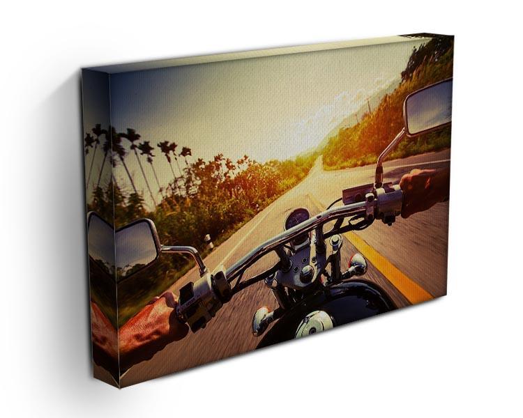 Driver riding motorbike Canvas Print or Poster - Canvas Art Rocks - 3