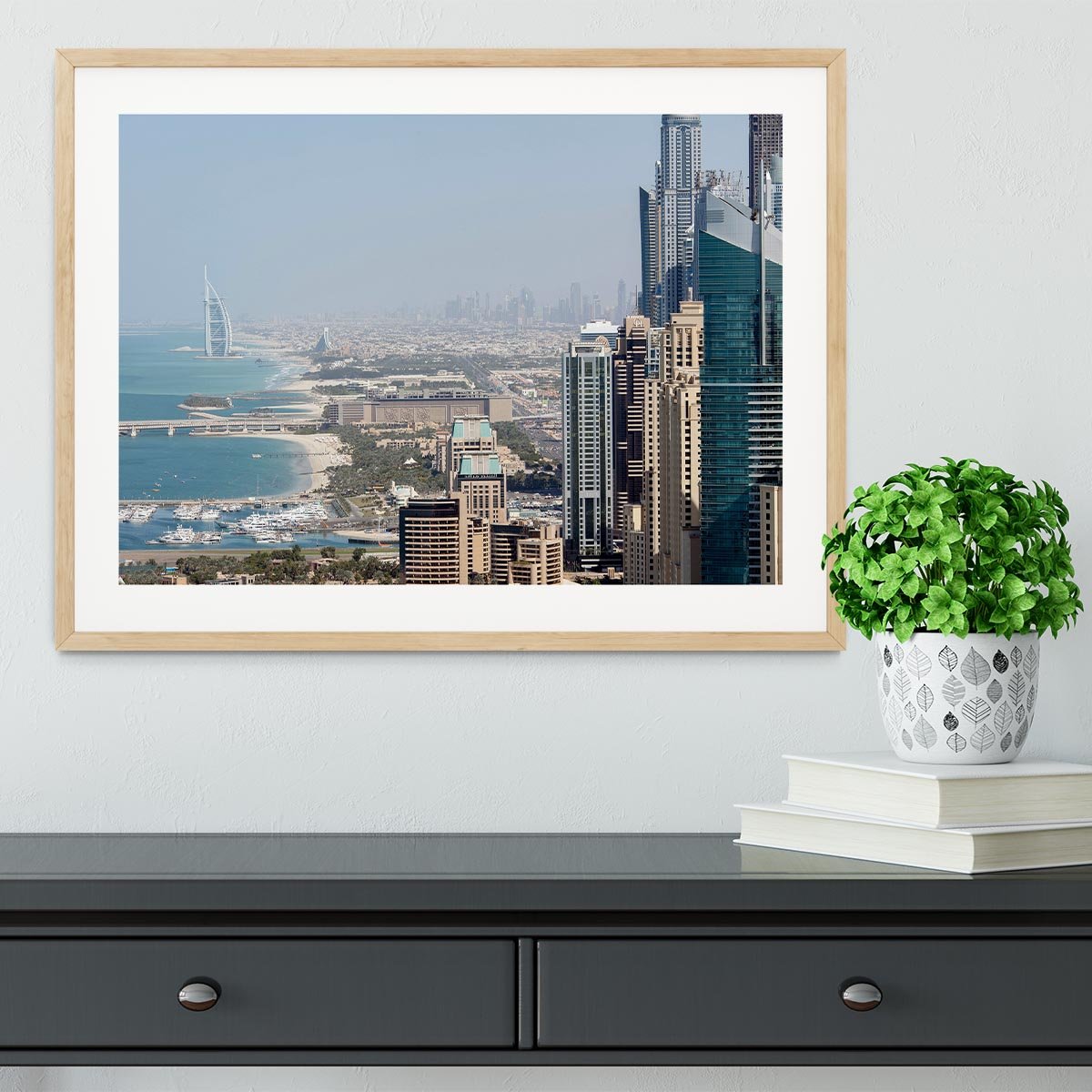 Dubai City Framed Print - Canvas Art Rocks - 3