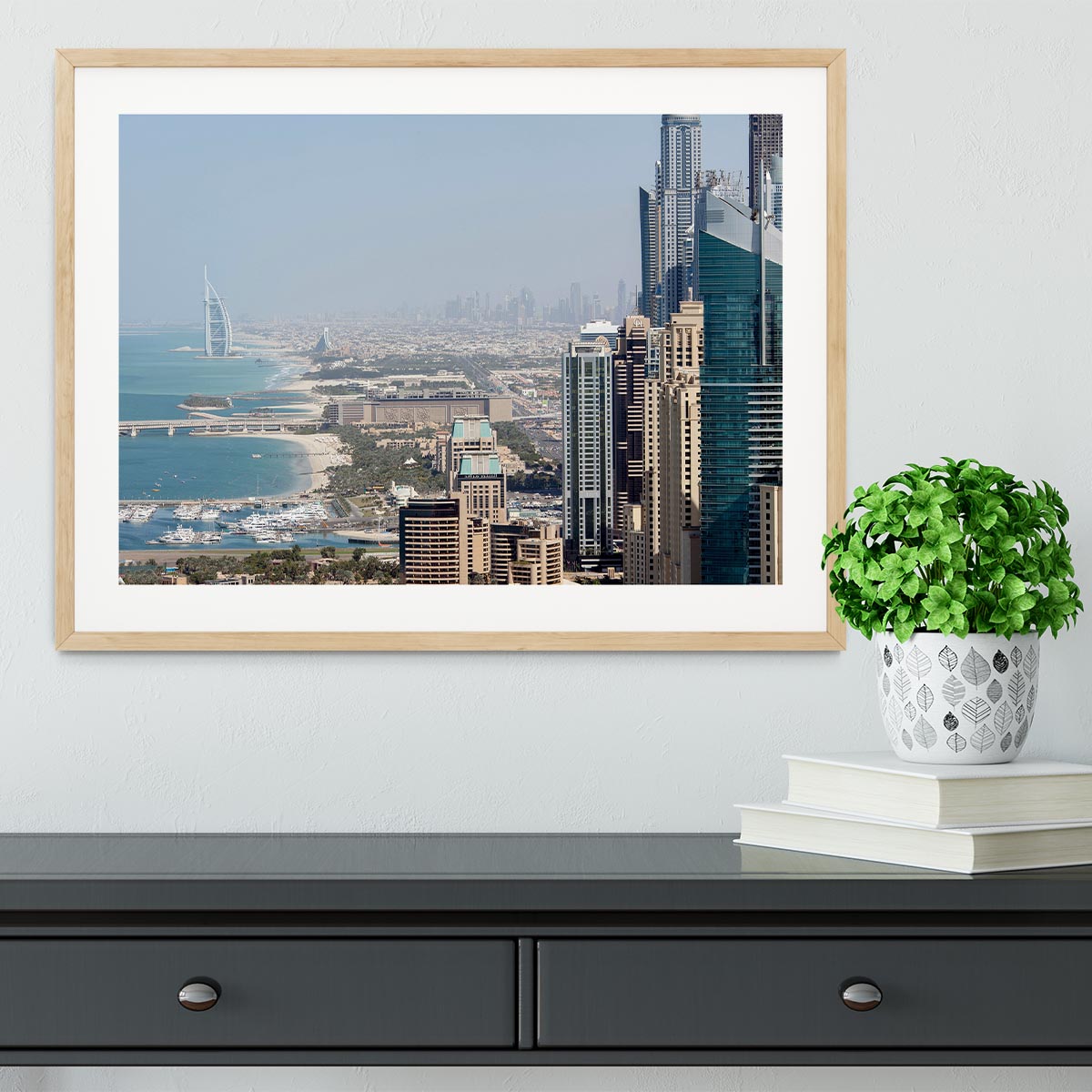 Dubai City Framed Print - Canvas Art Rocks - 3