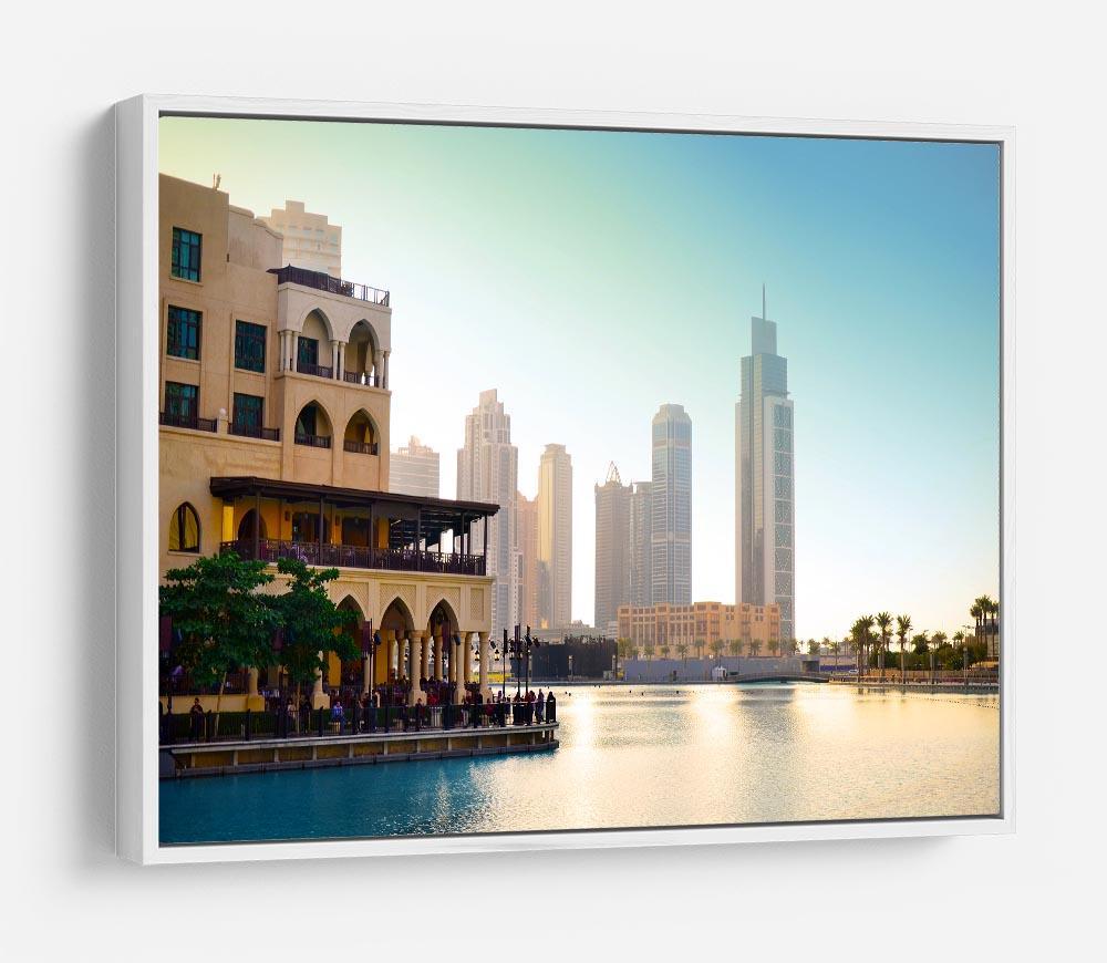 Dubai downtown at sunset HD Metal Print