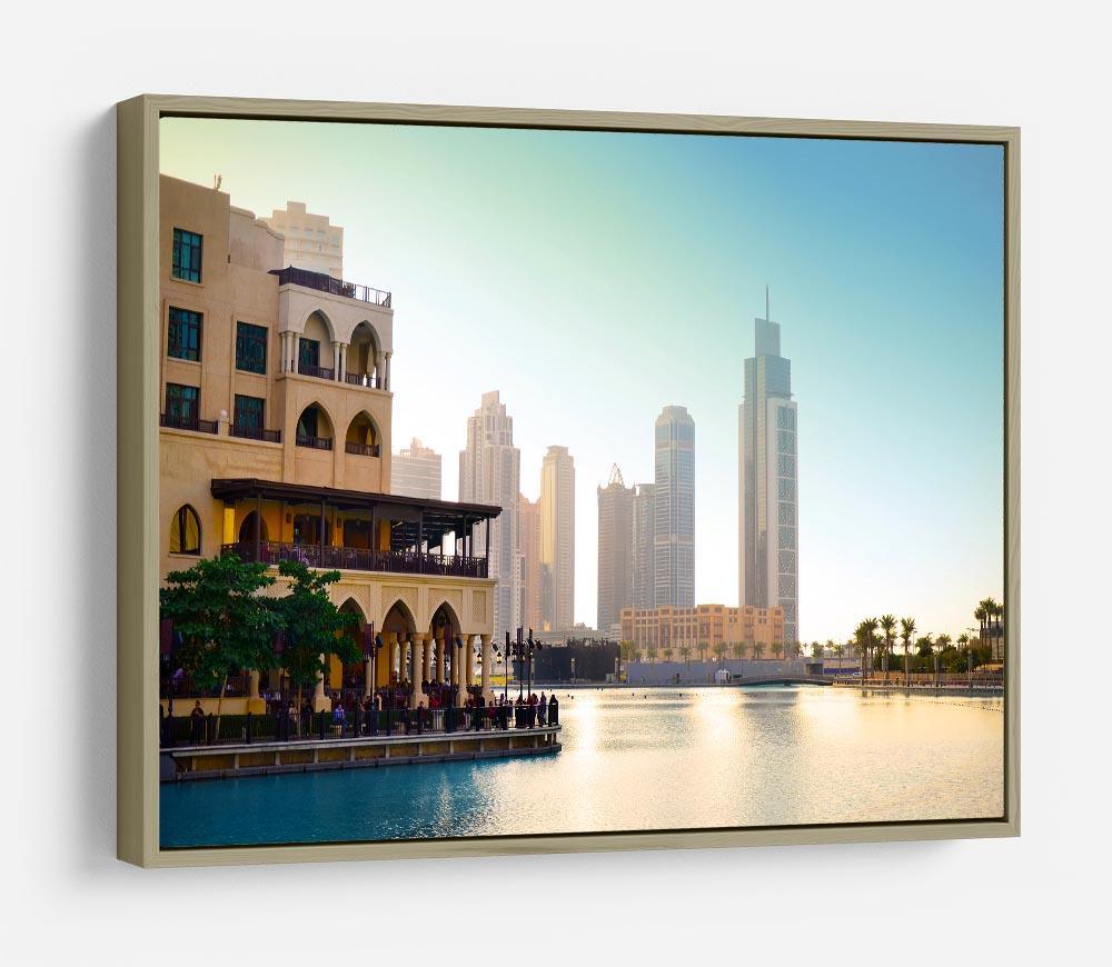 Dubai downtown at sunset HD Metal Print