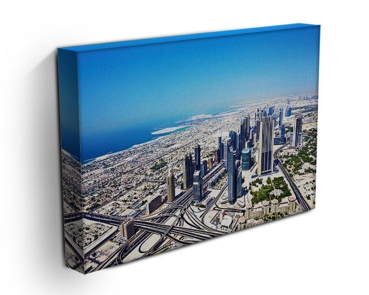 Dubai downtown top view Canvas Print or Poster - Canvas Art Rocks - 3