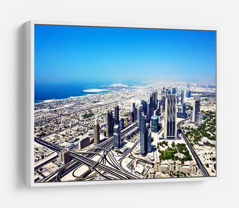 Dubai downtown top view HD Metal Print