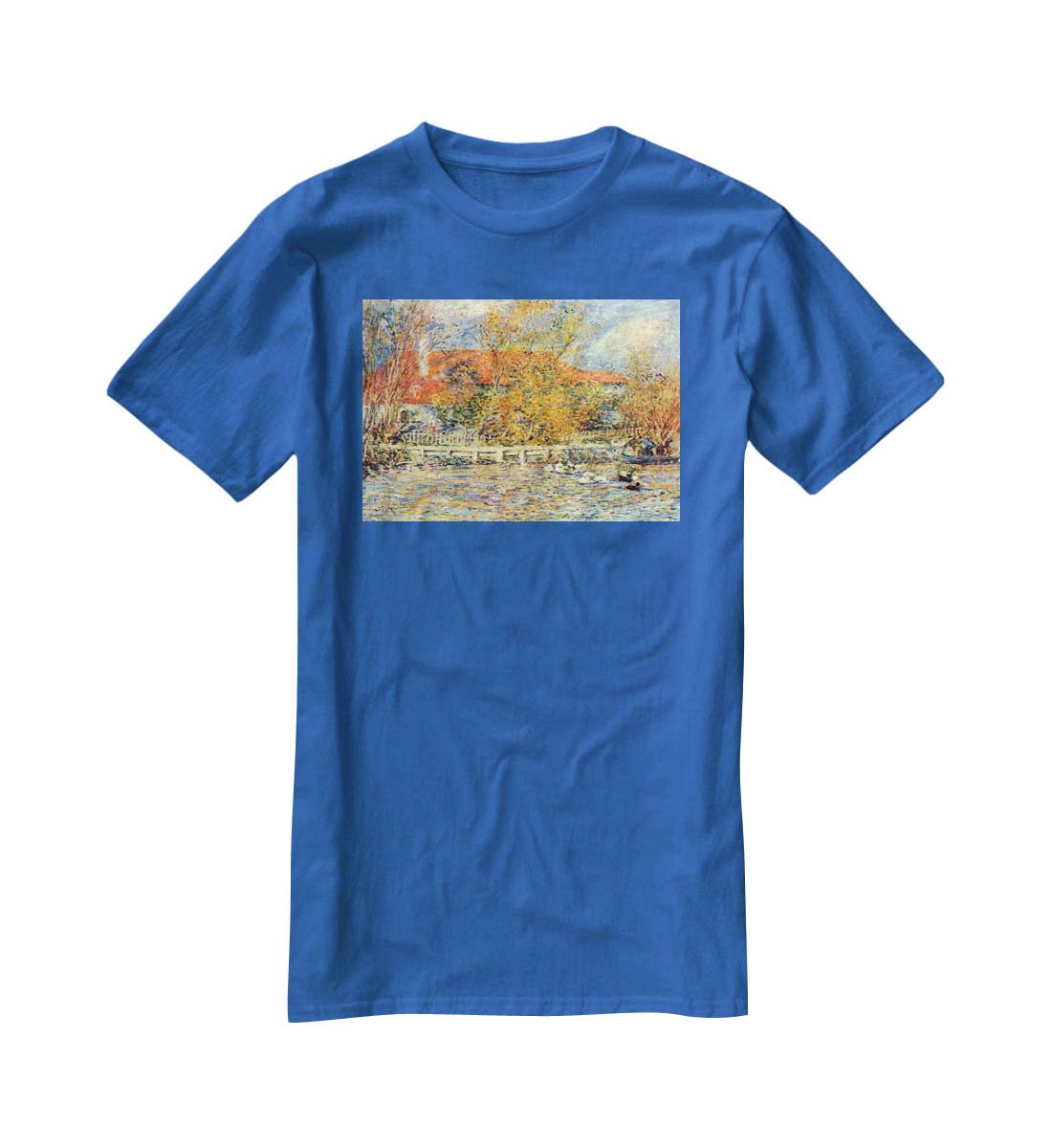 Duck pond by Renoir T-Shirt - Canvas Art Rocks - 2