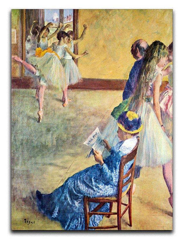 During the dance lessons Madame Cardinal by Degas Canvas Print or Poster - Canvas Art Rocks - 1