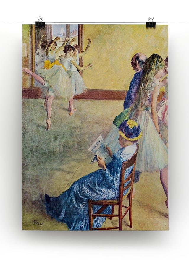 During the dance lessons Madame Cardinal by Degas Canvas Print or Poster - Canvas Art Rocks - 2