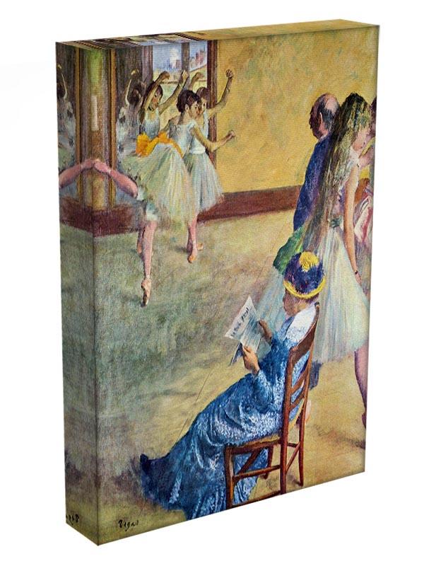 During the dance lessons Madame Cardinal by Degas Canvas Print or Poster - Canvas Art Rocks - 3