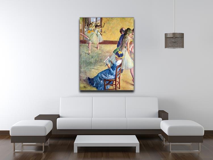 During the dance lessons Madame Cardinal by Degas Canvas Print or Poster - Canvas Art Rocks - 4