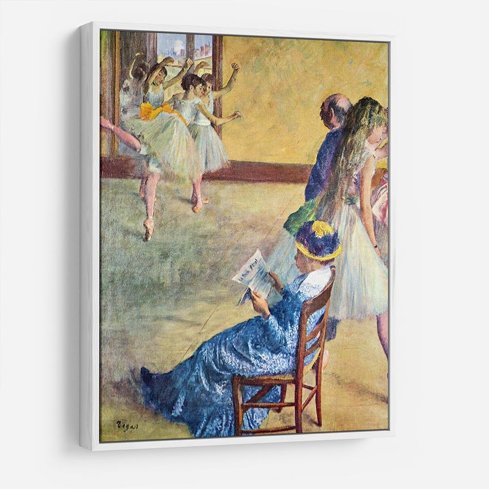 During the dance lessons Madame Cardinal by Degas HD Metal Print - Canvas Art Rocks - 7