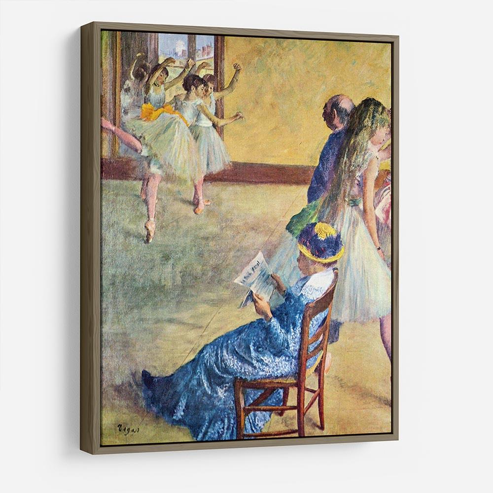 During the dance lessons Madame Cardinal by Degas HD Metal Print - Canvas Art Rocks - 10