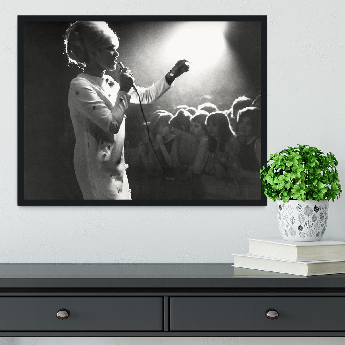 Dusty Springfield in the light Framed Print - Canvas Art Rocks - 2