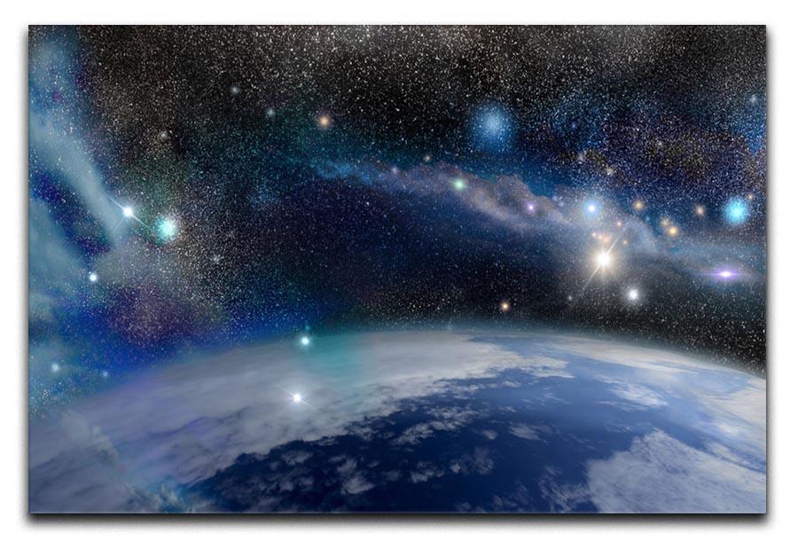 Earth in a Cosmic Cloud Canvas Print or Poster  - Canvas Art Rocks - 1