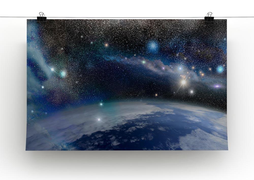 Earth in a Cosmic Cloud Canvas Print or Poster - Canvas Art Rocks - 2