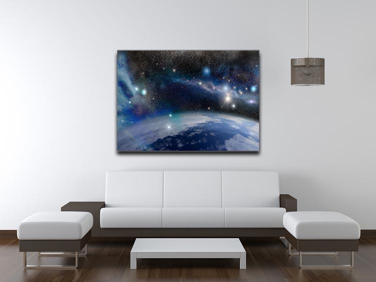 Earth in a Cosmic Cloud Canvas Print or Poster - Canvas Art Rocks - 4