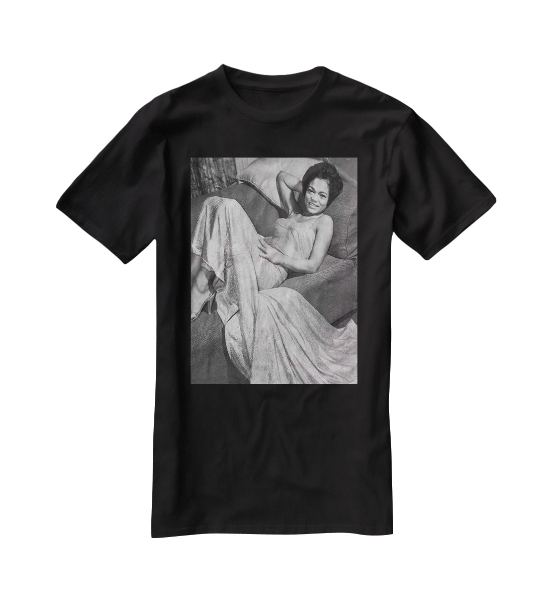 Eartha Kitt singer T-Shirt - Canvas Art Rocks - 1