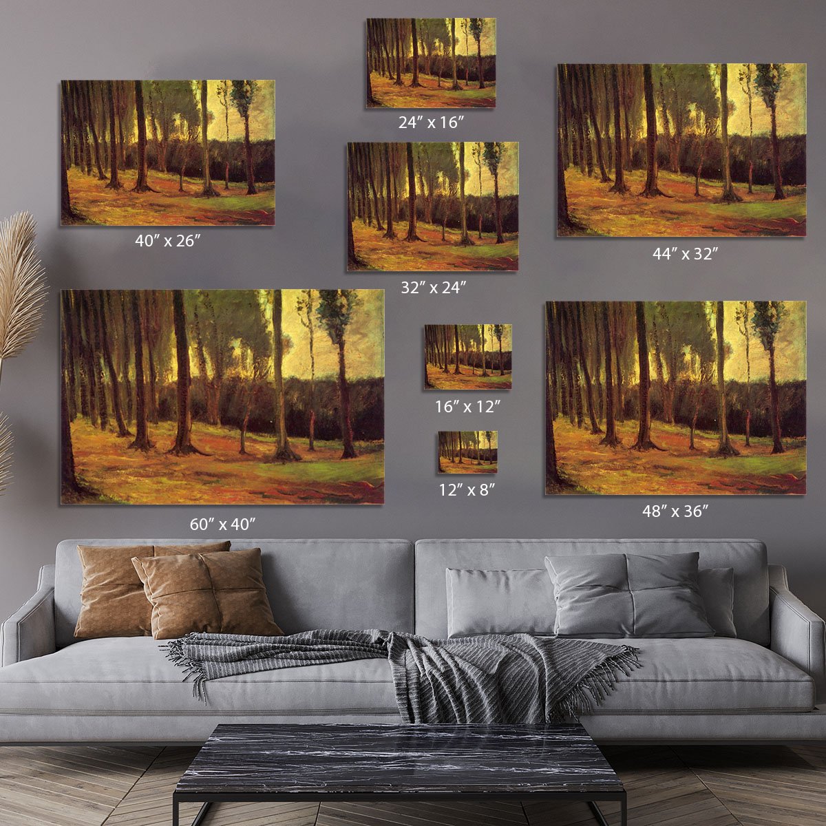 Edge of a Wood by Van Gogh Canvas Print or Poster