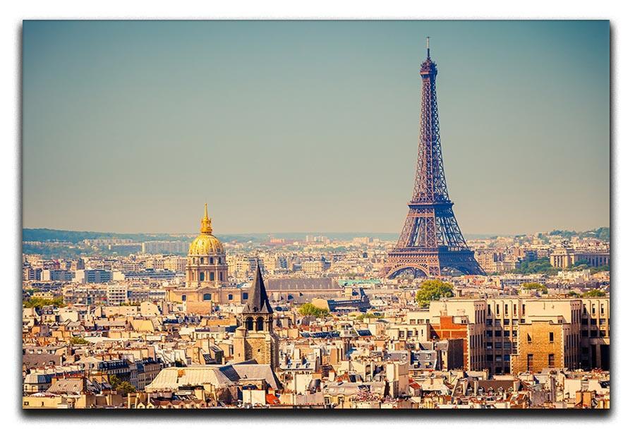 Eiffel Tower Sunny Day Canvas Print or Poster  - Canvas Art Rocks - 1