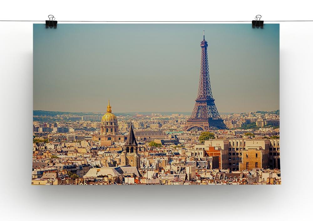 Eiffel Tower Sunny Day Canvas Print or Poster - Canvas Art Rocks - 2